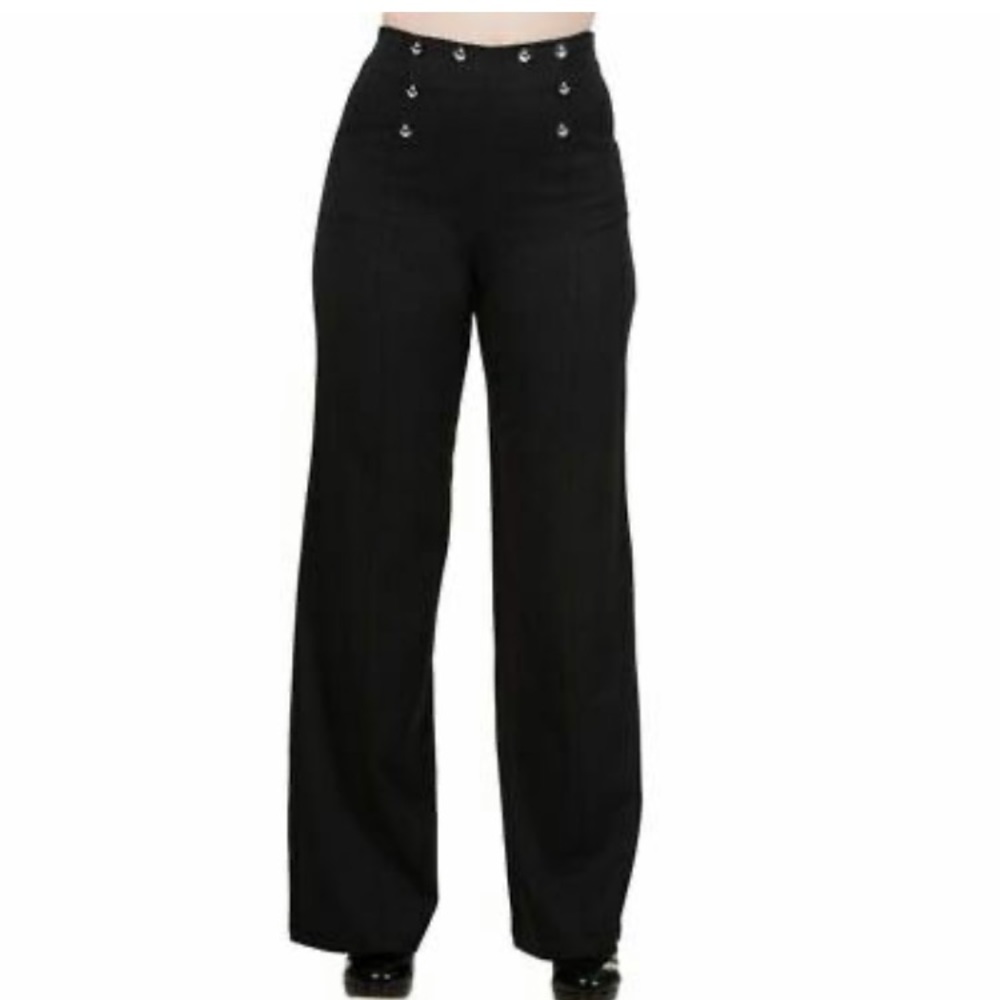 Nautical High Waist Trousers